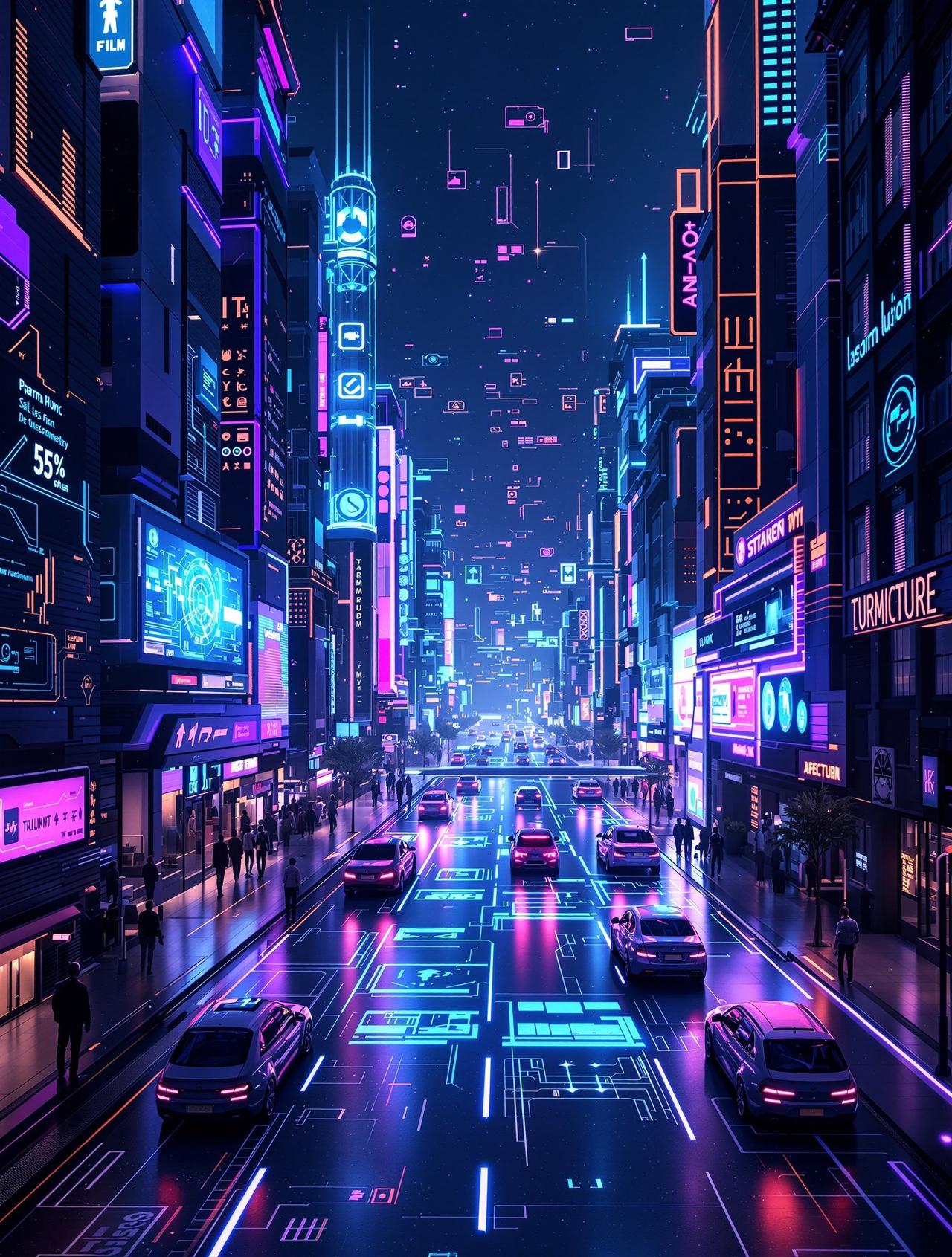 情侣影院作品《未来城市》海报